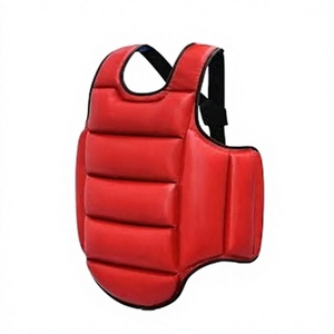 Protège-corps en cuir PU respirant pour entraînement de Muay Thai, boxe et kickboxing, avec options de logo personnalisé et de taille - Product Image 1