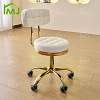 Chaise de technicien des ongles, mobilier de salon, tabouret mobile de coiffure, chaise de salon de beauté
