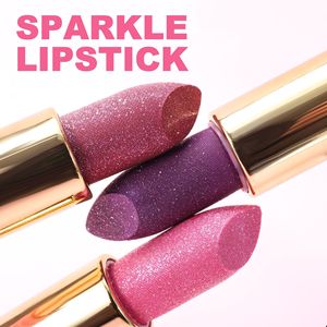 ลิปสติกเนื้อครีมสีชมพูนู้ดแบบ Private Label 8 สี กันน้ำ ติดทนนาน ชุ่มชื้น ประกายกลิตเตอร์ ลิปบาล์มแบบนูนลายกลิตเตอร์ - Product Image 2