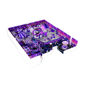 Aire de jeux intérieure de haute qualité pour enfants, piscine à balles de grande taille, thème violet, équipement de jeu pour enfants - Product Image 2