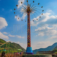 Tour volante poupée piège disque papillons attraction tour d'amusement jetpack lanternes danse spinner jouets d'amusement volant