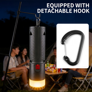 Outdoor Telescopic Light <b>Rechargeable</b> USB-C LED <b>Flashlight</b> With Remote Control Hook And Ground Stake - Product Image 3
