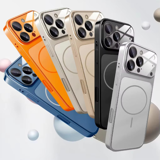 New Frosted Full Cover Shockproof Glass Protective Mobile Phone Case for IPhone 16 15 14 17 18 Pro Max Mobile Phone Case