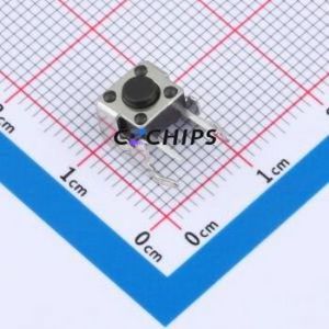 TS013-CBW0EH4.5 Tactile Switch Through hole-4P,7.5x7mm Switch Single Pole Single Throw Round Button 1.8N Right Angle Insert - Product Image 1