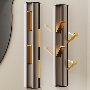 Tube de suspension de vêtements en acier inoxydable <span class=keywords><strong>au</strong></span> design moderne tige de tuyau murale double manteau rustique crochet de tige de tuyau de tube suspendu - Product Image 4