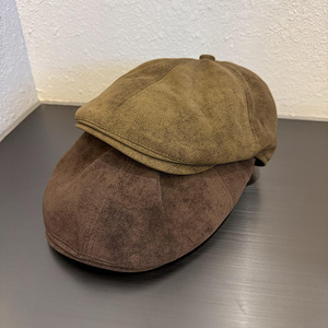 Boina de Gamuza Estilo Newsboy Retro para Mujer y Hombre, Diseño Simple de Color Sólido, Moda Otoño Invierno - Product Image 3