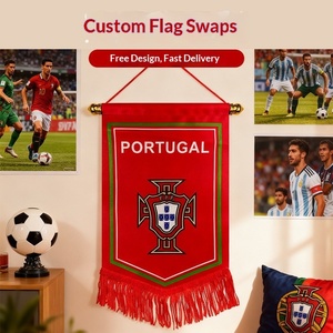 Bandera Personalizada para Equipo de Fútbol, Bandera de <span class=keywords><strong>Intercambio</strong></span> para Equipos, Decoración, Bandera de Satén, Bandera para <span class=keywords><strong>Club</strong></span> de Fútbol, para Eventos Deportivos - Product Image 6