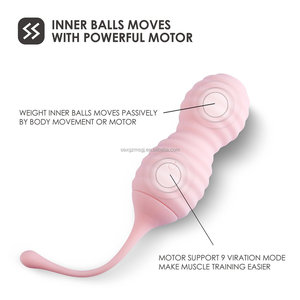 Bola Vibrator Mini Grosir dengan Remote Control, Bola Kegel Getar untuk Stimulasi Seks Vagina bagi Wanita - Product Image 1