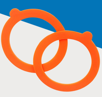 Joints d'étanchéité en silicone de remplacement 95 mm 114 mm pour couvercles de bocaux Mason – Caoutchouc silicone anti-fuite