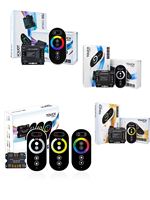 Contrôleur de bande tactile couleur unique sans fil RF Radio fréquence Gradateur à distance sans fil avec boîte de couleurs combinée