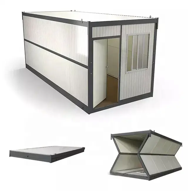 Folding prefab modular tiny home 20ft modular kit container house for sale ukraine Morocco market