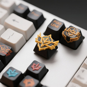 Teclas personalizadas Pro-Gaming Emblemas de héroe chapados en oro Interruptor MX de retroiluminación RGB multicolor Compatible con servicios de mecanizado a granel - Product Image 3