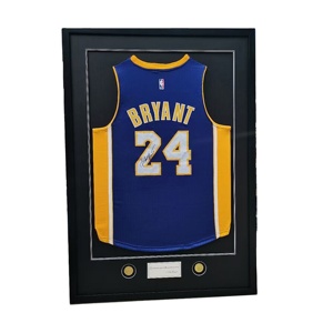 Customized Football Basketball Clothes Collection Wall-Mounted Solid Wood High-End Jersey Display Photo Frame shadow box frame