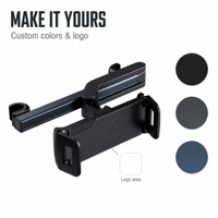 Nouveau support de tableau de bord réglable en hauteur pour iPad/PC 2-en-1, en ABS, anti-corrosion, pour divertissement arrière en voiture, design personnalisable