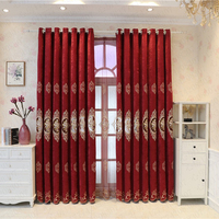 Rideaux vintage TIANYUN à œillets en polyester chenille brodé, occultants, insonorisants, isolants, de luxe – Promotion
