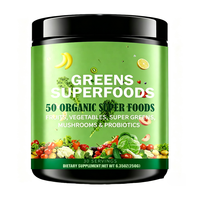 OEM Super Greens Poeder Probiotica Spijsverteringsenzymen Plantaardig voor Darmgezondheid Energie Ondersteuning Stick Packs