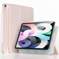 Conception sans cadre aimant arrière à trois volets étui pour tablette de haute qualité populaire en cuir PU couverture intelligente pour ipad pro 234 11 pouces