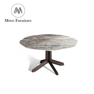 Italian Modern Home <strong>Dining</strong> Room Furniture Glass Desktop Solid Wood Designer <strong>Dining</strong> <strong>Table</strong> and <strong>Dining</strong> Chairs Set 6 Seater - Product Image 2
