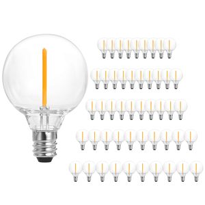 Bombillas <span class=keywords><strong>LED</strong></span> equivalentes a Base B22 E12 de 5 vatios, luces de cadena de globo para interiores y exteriores, reemplazo de cuerpo de lámpara de vidrio CCT de 4000K para uso en interiores - Product Image 1