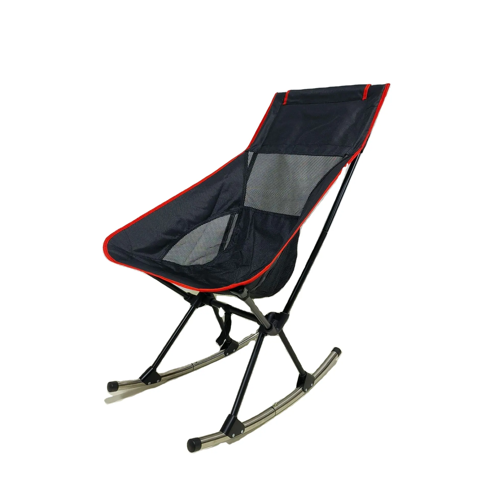 Nuova sedia a dondolo da spiaggia a buon mercato su misura sedia da campeggio pieghevole in lega di alluminio