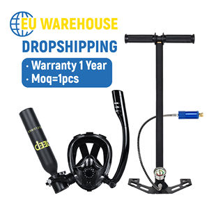 Mini Sub masker wajah penuh dalam tangki paru selam dengan gigi lengkap pompa silinder oksigen udara Scuba Volume rendah & fitur anti-kabut - Product Image 1