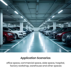 Fixation de latte à LED industrielle 12W/22W/30W IP54 nominale 3000K-6500K Color Temp Parking High Bay Workshop Strip Linear Lamp - Product Image 6