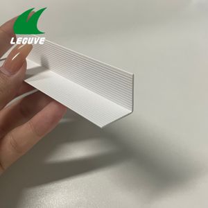 Profilé d'angle industriel en PVC à 90 degrés, extrudé, pour plâtre, carrelage, protection murale, protection de bord en plastique pour coins de mur - Product Image 1