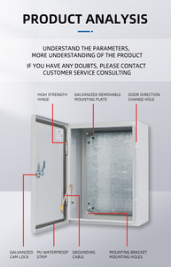 Saipwell ul thép cuộn cán nguội Hộp nối IP66 Tường Gắn bao vây dụng cụ điện tử bao vây ngoài trời - Product Image 5
