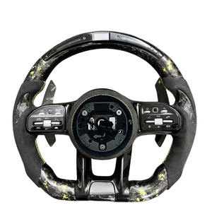 Volant en fibre de carbone personnalisé pour <span class=keywords><strong>Mercedes</strong></span>-Benz C300 C200 C180 W204 W211W213 W205 W447 E63 Glc S G Class LED - Product Image 1