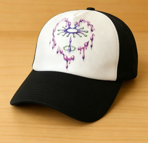Casquette Trucker 5 Panneaux avec Logo Imprimé Cœur par Transfert Thermique, Dos en Maille, Fermeture Snapback pour Hommes, Idéale pour l'Extérieur en Été, Faible MOQ, Expédition Rapide, Haute Qualité - Product Image 2