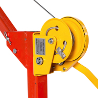 Treuil manuel compact et compact avec câble en acier de 7 mètres et longueur de câble réglable pour les travaux de remorquage sur le terrain