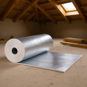 Rouleau d'isolation réfléchissante 300 po x 48 po x 19/32 po, barrière radiante en mousse, matériau d'isolation thermique - Product Image 2