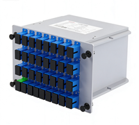 Divisor Óptico PLC GPON FTTH de 1x16 con Inserción de Tarjeta Wirenet Tipo LGX FC