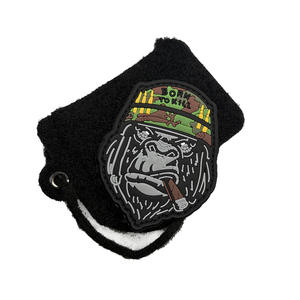 Parche de PVC con Gorila en Relieve 3D, Estilo Punk, Resistente al Agua y Ecológico, Born to Kill - Product Image 4