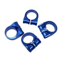 High-precision Cutting Blue Anodized Shiny Polish Turning Parts Milling Aluminum Precision Cnc Machining Parts
