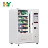 Distributeur automatique de boissons froides et de snacks avec élévateur, refroidissement par compresseur, options de paiement multiples pour centres commerciaux