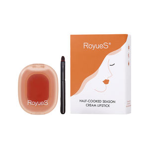 Nouveau maquillage doux cosmétiques beauté 6 couleurs mat imperméable hydraté rouge à lèvres crème avec pinceaux - Product Image 1