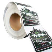 Étiquette autocollante personnalisée, imperméable, de haute qualité, en papier synthétique, pour aliments congelés, glaces, aliments pour animaux de compagnie, collations, sandwichs