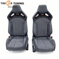 Kit de coussins de siège sport style RS GT amélioré et housses de course en cuir personnalisées de luxe pour Audi A3 A4 A5 A6 A7 2017-2024 pour transformation en RS