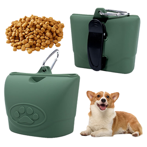Kinghon Best Silicone Portable <b>Dog</b> Treat <b>Pouch</b> Bag for Training Custom Weight Cleaning Plastic Pet Walking Bag - Product Image 2