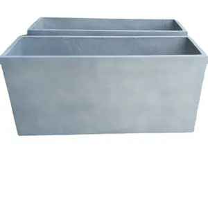 Large Rectangular Plant Pot Big Fiberglass Planter Box Outdoor Fiber Clay Cement Garden Pots for plant