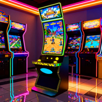Máquina de Juegos de Pesca para 8 Jugadores, Estilo Mesa, Compatible con Múltiples Juegos, para Centros de Juegos Comerciales en Colombia