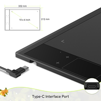 VEIKK A30 8192 Niveles 10x6 Pulgadas Tableta de Dibujo para Artistas 4 Teclas Táctiles 1 Panel Táctil Compatible PC Mac Windows Android