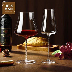 Vaso de Cristal Ultrafino para Vino Tinto, Estilo Lujoso, Soplado a Mano, con Diseño Trenzado, Envío Directo desde Almacén - Product Image 1