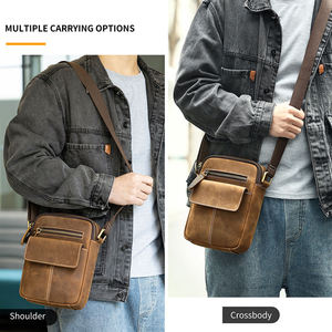 Bolso Bandolera y de Mensajero de Cuero Genuino Vintage para Hombre - Impermeable, Ligero y Duradero para Negocios y Viajes - Product Image 2
