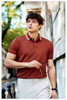 Chemises Polo Uniformes avec Logo Personnalisé Unisexe Manches Courtes d'été avec Tissu Fonctionnel Très Respirant