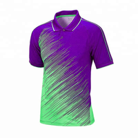 Pakaian Tenis Sublimasi yang Cepat Kering dan Bernapas, Pakaian Badminton dan Kaos yang Dapat Disesuaikan