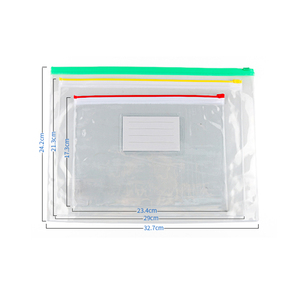 Bolsa de Archivo para Documentos A4 A5 A3 de PVC con Cierre Hermético, Bolsas de Plástico para Documentos para Organización y Comodidad - Product Image 1