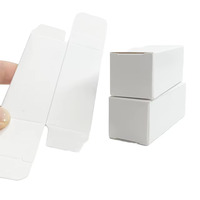 Boîte pliante en carton blanc avec logo personnalisé pour l'emballage d'huiles essentielles et de crèmes pour le visage - Recyclable, taille et design personnalisés