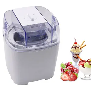 1.5L elettrico fai-da-te gelato congelato macchina per fare la frutta sorbetto Maker gelatiera con ciotola di congelamento rapido per la festa in casa